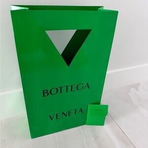 Bottega Veneta Tall Triangle Handle Shopping Bag w Receipt Holder PRICED TO SELL